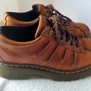 Dr. Martens 11306 Browns Leather Women's Size 8  Lace up Oxfords Chunky